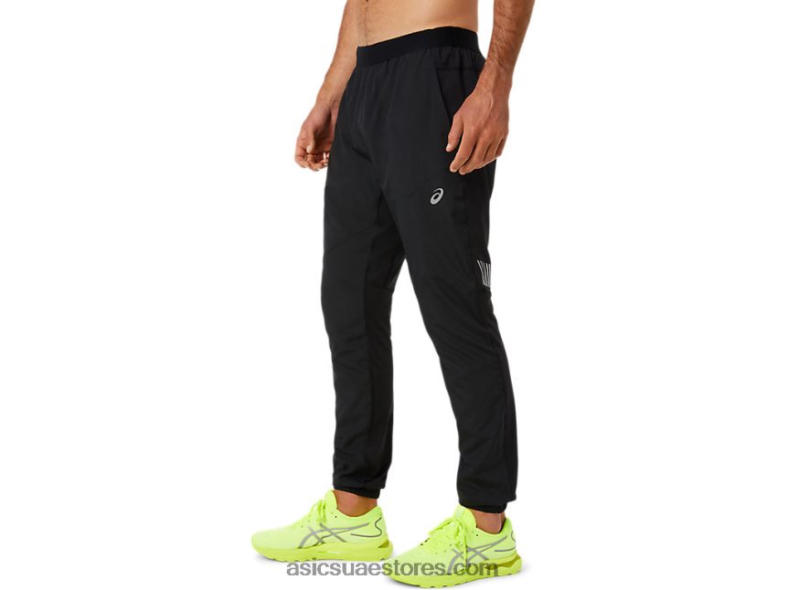 Asics أسود الأداء بنطلون عرض خفيف للرجال 2N24DJ1349