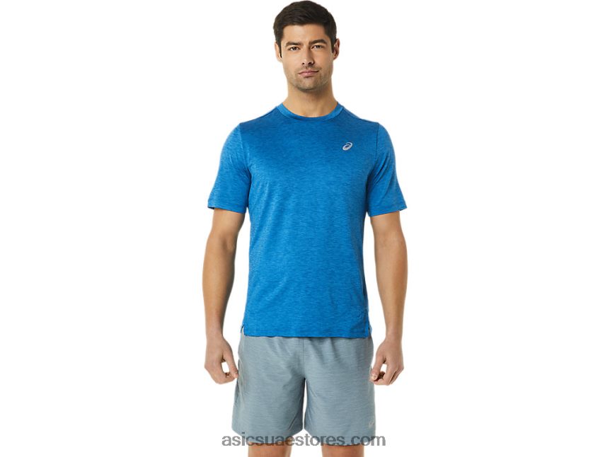 Asics هيذر محرك البحيرة الرجال قصيرة الأكمام العلاقات العامة لايت 2N24DJ1365