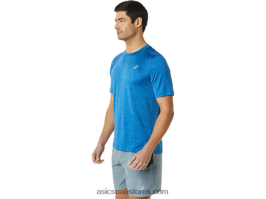 Asics هيذر محرك البحيرة الرجال قصيرة الأكمام العلاقات العامة لايت 2N24DJ1365