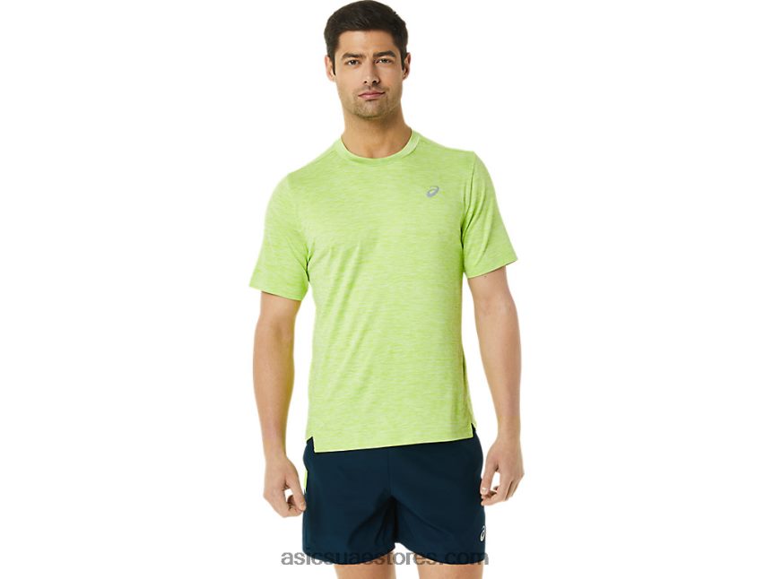 Asics هيذر الخضراء الخطرة الرجال قصيرة الأكمام العلاقات العامة لايت 2N24DJ1366