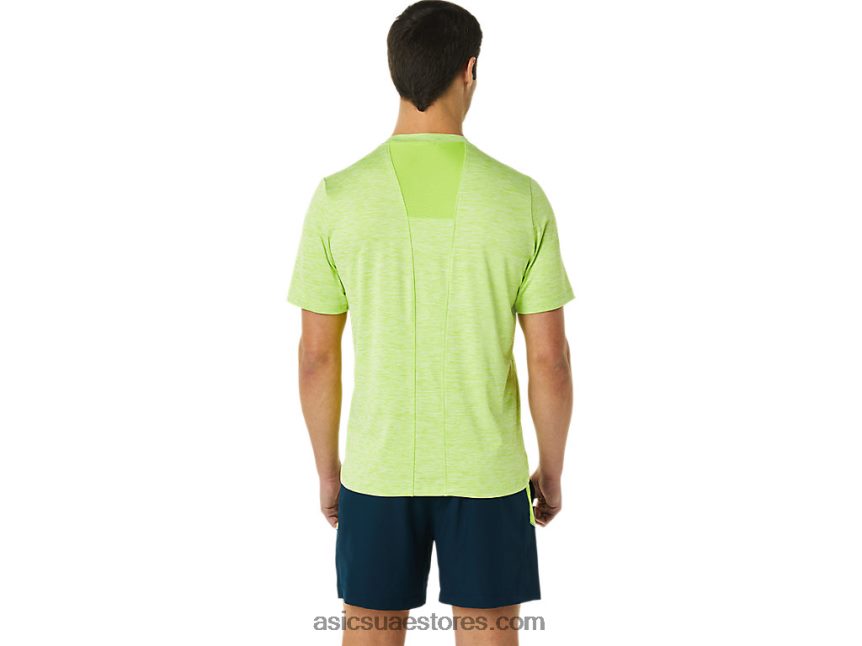 Asics هيذر الخضراء الخطرة الرجال قصيرة الأكمام العلاقات العامة لايت 2N24DJ1366