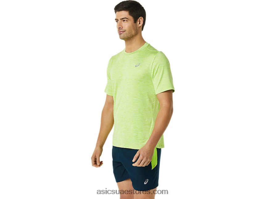 Asics هيذر الخضراء الخطرة الرجال قصيرة الأكمام العلاقات العامة لايت 2N24DJ1366
