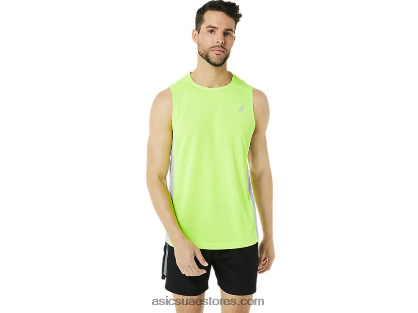 Asics الخطر الأخضر / بيدمونت الرمادي قطار رجال سانا تانك العضلات 2N24DJ1372