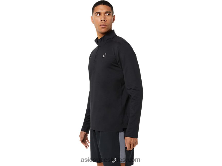 Asics أسود الأداء نصف مضغوط جاهز للرجال 2N24DJ1389