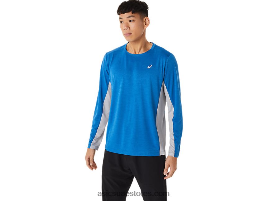 Asics محرك البحيرة / بيدمونت الرمادي قطار رجال سانا كم طويل 2N24DJ1412