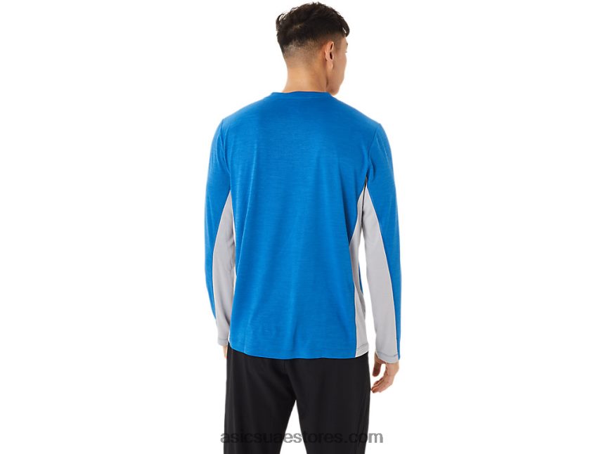 Asics محرك البحيرة / بيدمونت الرمادي قطار رجال سانا كم طويل 2N24DJ1412