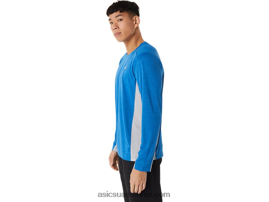 Asics محرك البحيرة / بيدمونت الرمادي قطار رجال سانا كم طويل 2N24DJ1412