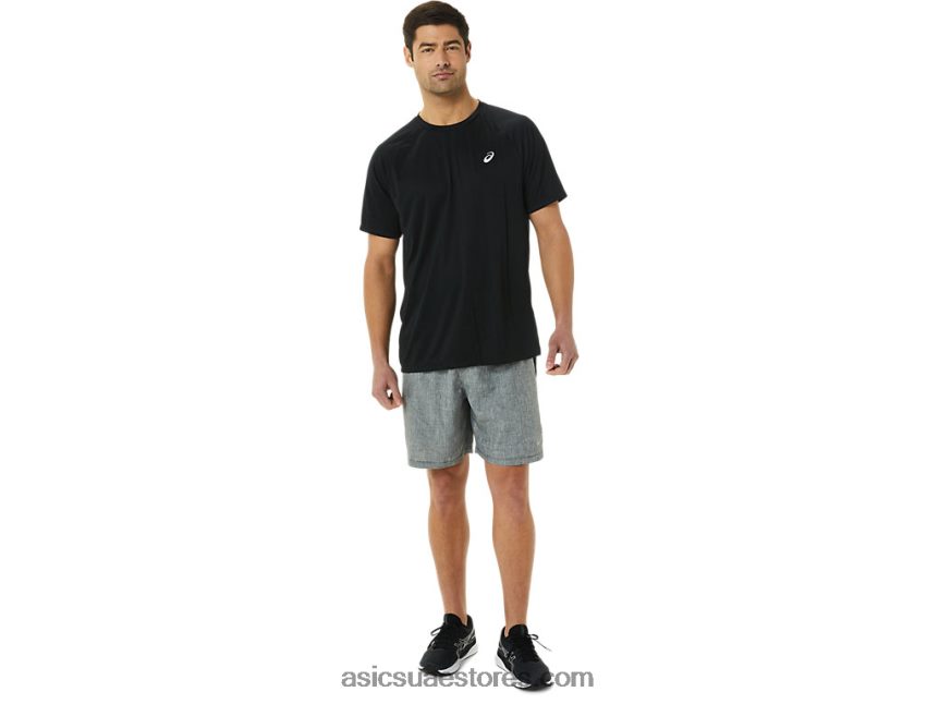Asics أسود الأداء مجموعة لايت جاهزة للرجال بأكمام قصيرة 2N24DJ1417
