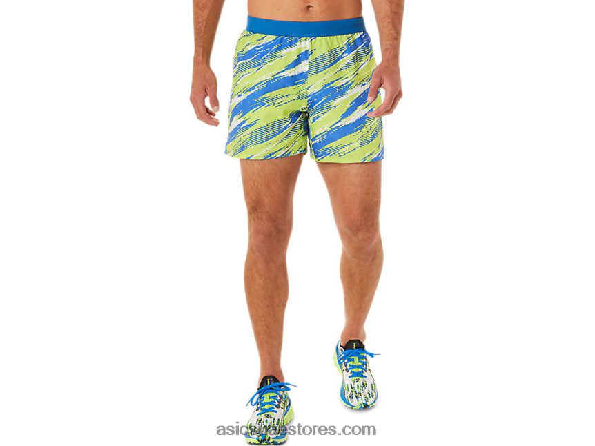 Asics الخطر الأخضر حقن لون قصير للرجال 2N24DJ1425