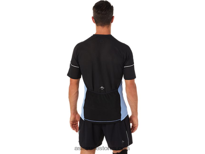 Asics الانسجام الأزرق / الأداء الأسود توب فوجيتريل للرجال 2N24DJ1433