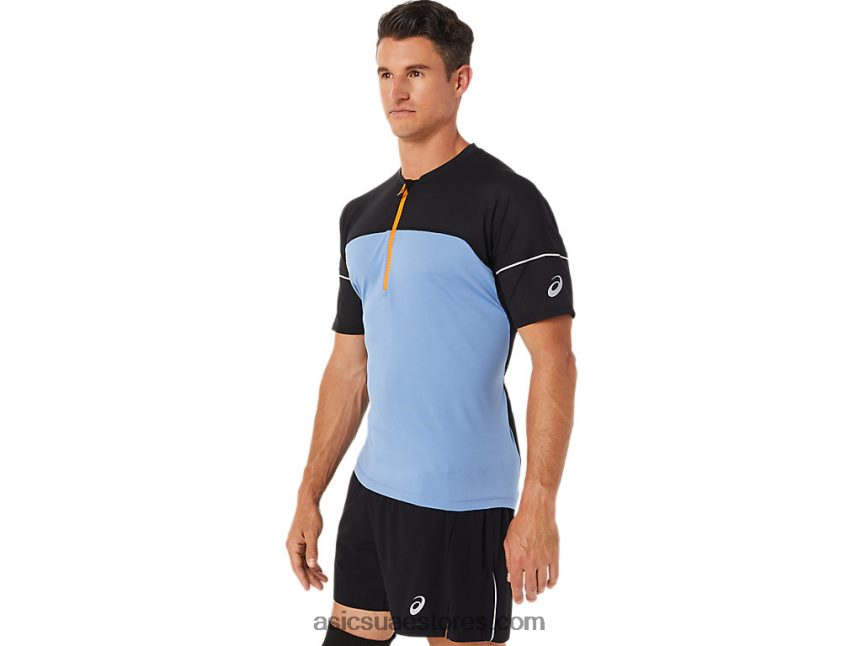 Asics الانسجام الأزرق / الأداء الأسود توب فوجيتريل للرجال 2N24DJ1433