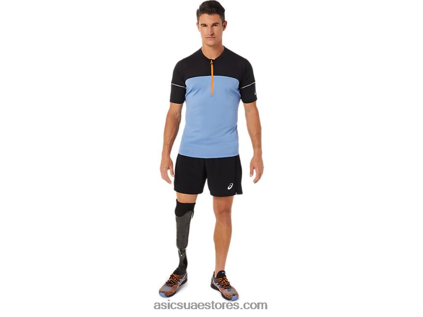 Asics الانسجام الأزرق / الأداء الأسود توب فوجيتريل للرجال 2N24DJ1433