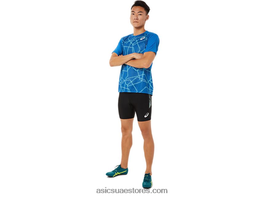 Asics محرك البحيرة قميص قصير الأكمام خفيف للرجال 2N24DJ1443