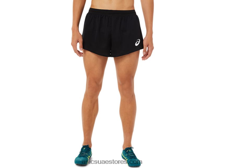Asics أسود الأداء قصير متماسكة خفيفة للرجال 2N24DJ1446