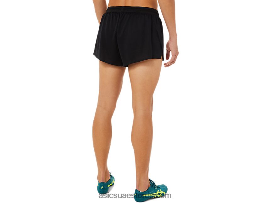 Asics أسود الأداء قصير متماسكة خفيفة للرجال 2N24DJ1446