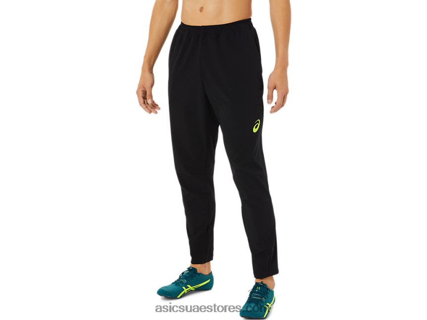 Asics أسود الأداء بانت المنسوجة تمتد الرجال 2N24DJ1448