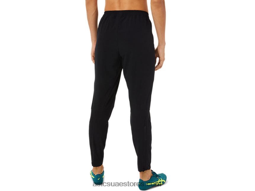 Asics أسود الأداء بانت المنسوجة تمتد الرجال 2N24DJ1448