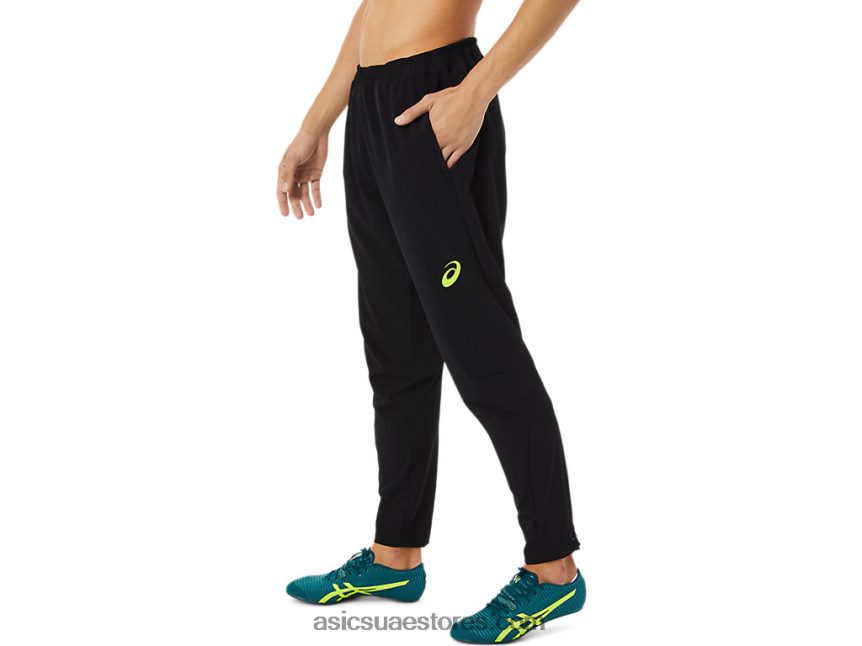 Asics أسود الأداء بانت المنسوجة تمتد الرجال 2N24DJ1448