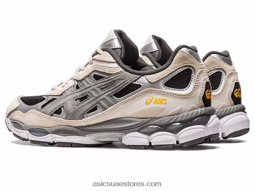 Asics أسود / رمادي طيني هلام مدينة نيويورك 2N24DJ144