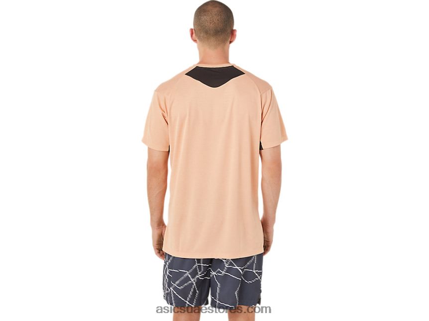 Asics هيذر الصيف الكثبان توب رجالي بأكمام قصيرة وطبعة جل كول 2N24DJ1452
