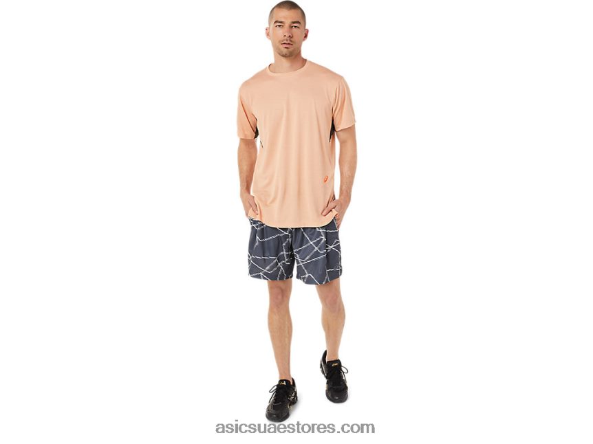 Asics هيذر الصيف الكثبان توب رجالي بأكمام قصيرة وطبعة جل كول 2N24DJ1452