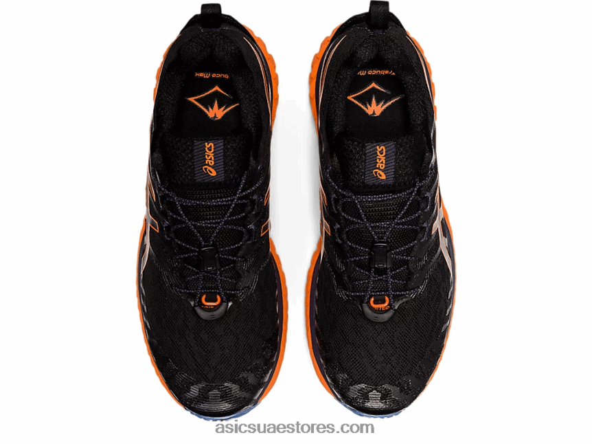 Asics أسود / برتقالي صادم ترابوكو ماكس 2N24DJ1485
