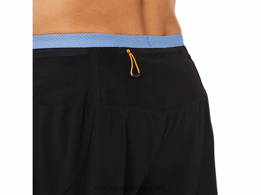 Asics أداء وئام أسود / أزرق فوجيتريل قصير للرجال 2N24DJ1524