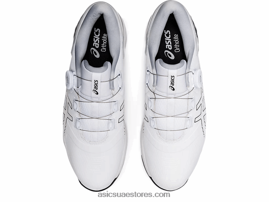 Asics أبيض أسود جل ثنائي بوا 2N24DJ1571