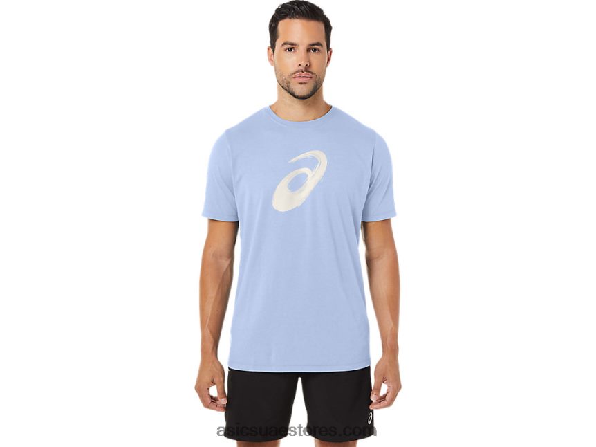 Asics سماء ناعمة فرشاة الرسم قصيرة الأكمام المحملة 2N24DJ161