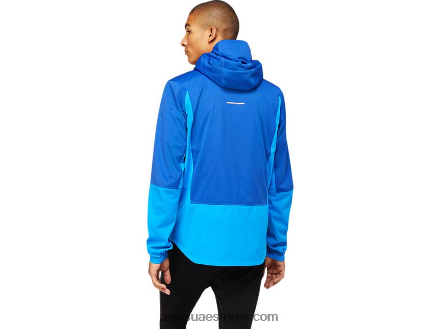 Asics موناكو أزرق / أزرق كهربائي سترة تسريع الشتاء للرجال 2N24DJ1615