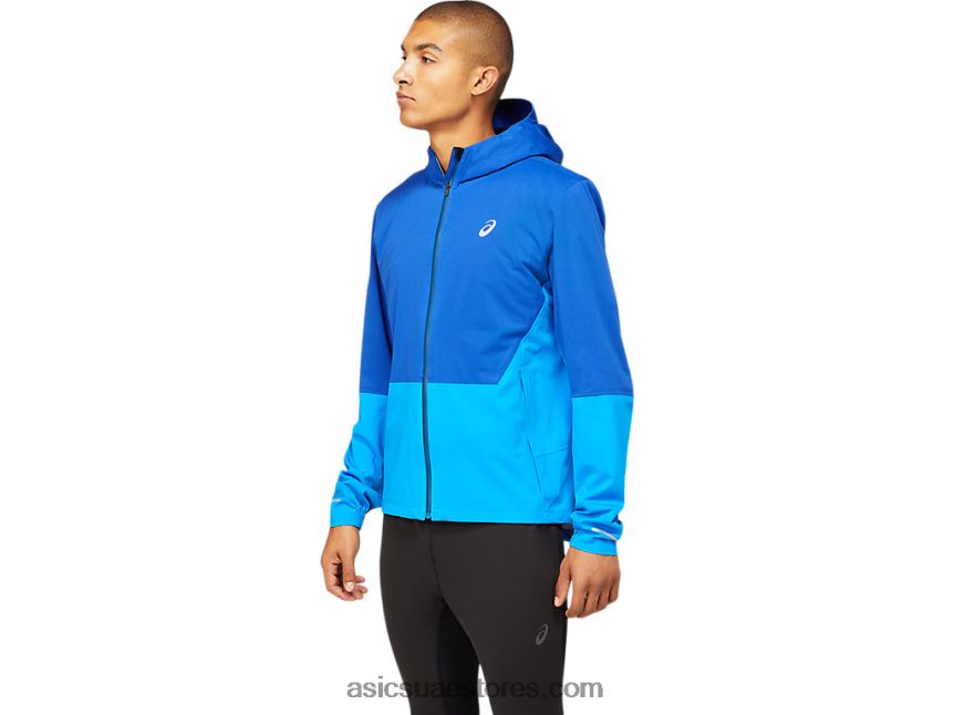 Asics موناكو أزرق / أزرق كهربائي سترة تسريع الشتاء للرجال 2N24DJ1615