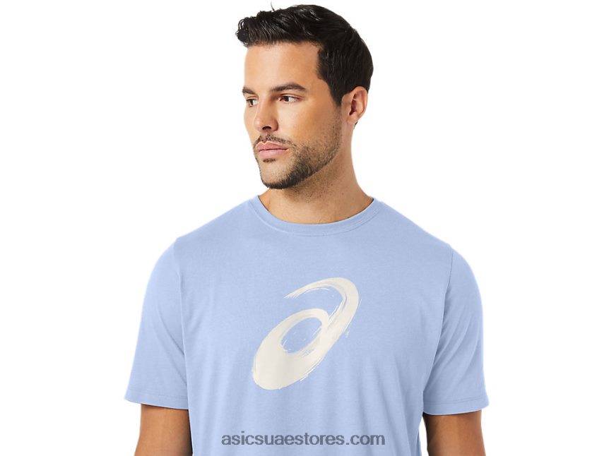 Asics سماء ناعمة فرشاة الرسم قصيرة الأكمام المحملة 2N24DJ161