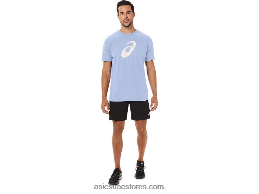 Asics سماء ناعمة فرشاة الرسم قصيرة الأكمام المحملة 2N24DJ161