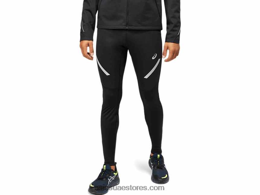 Asics أسود الأداء الرجال الشتاء الخفيف عرض ضيق 2N24DJ1639