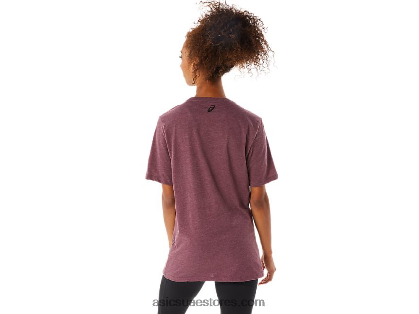 Asics هيذر المريخ العميق كم قصير شريطية 2N24DJ1643