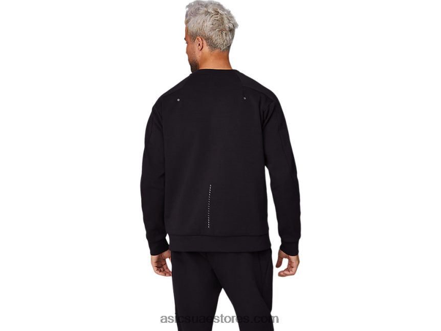 Asics أسود الأداء طاقم متماسك للتنقل للرجال 2N24DJ1667
