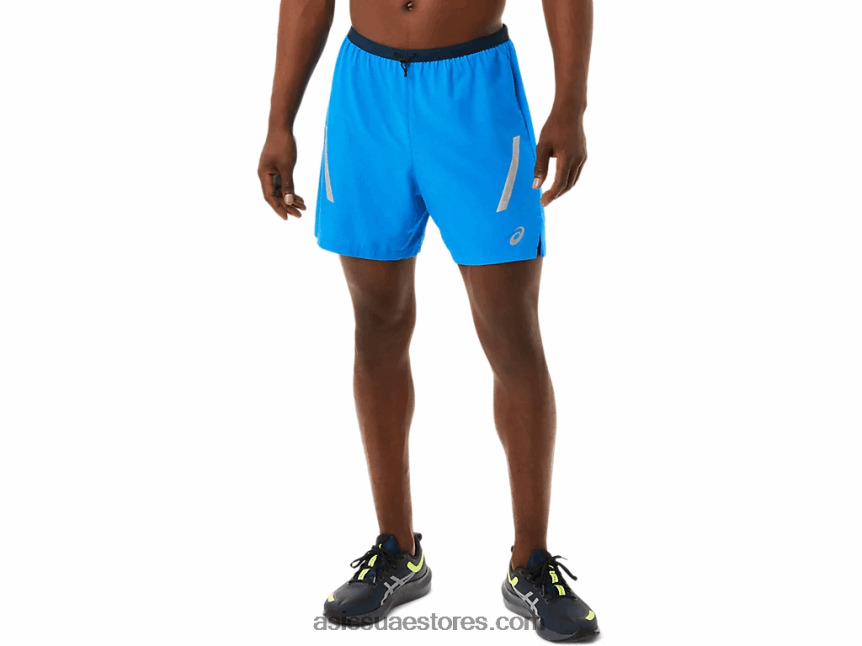 Asics أزرق كهربائي / أزرق فرنسي عرض لايت قصير للرجال 2N24DJ1675