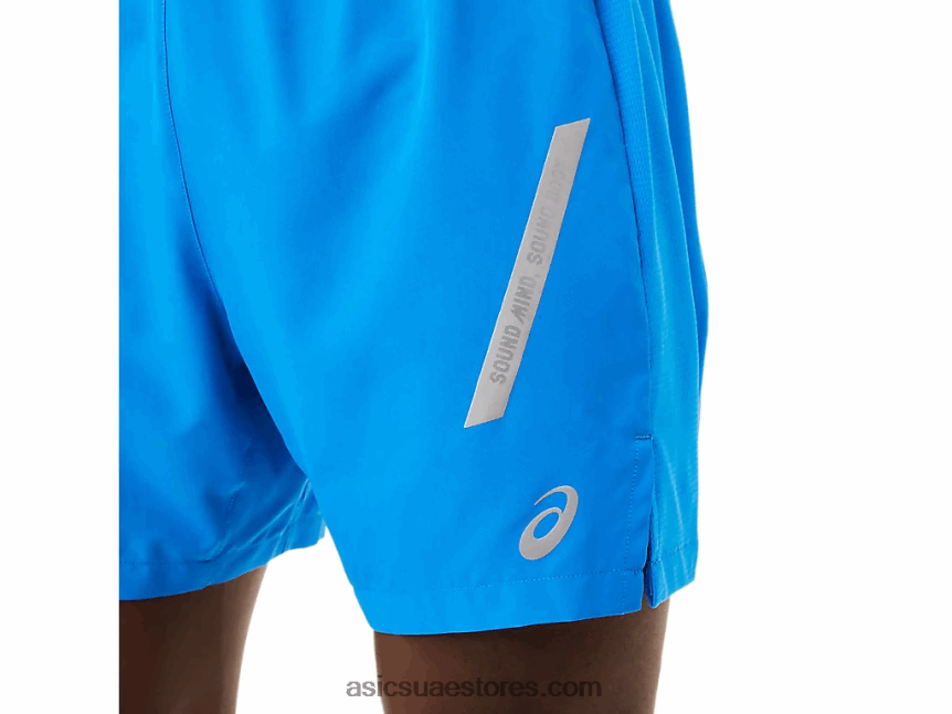Asics أزرق كهربائي / أزرق فرنسي عرض لايت قصير للرجال 2N24DJ1675