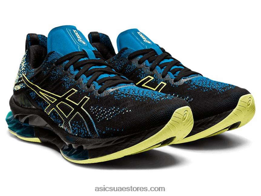 Asics أسود / أصفر توهج انفجار جل كينسي 2N24DJ1680
