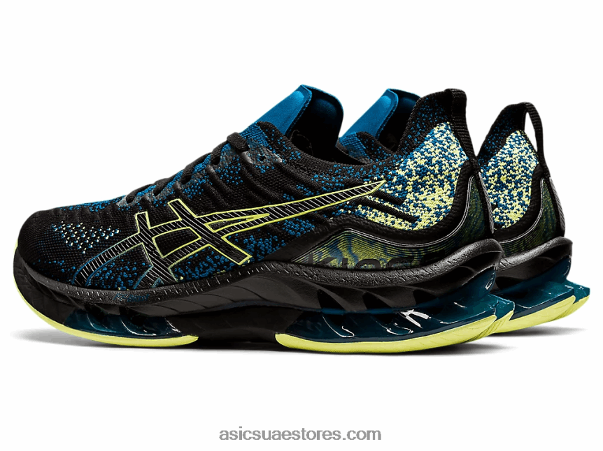 Asics أسود / أصفر توهج انفجار جل كينسي 2N24DJ1680