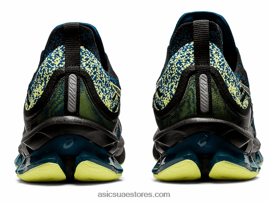 Asics أسود / أصفر توهج انفجار جل كينسي 2N24DJ1680