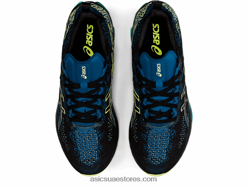 Asics أسود / أصفر توهج انفجار جل كينسي 2N24DJ1680