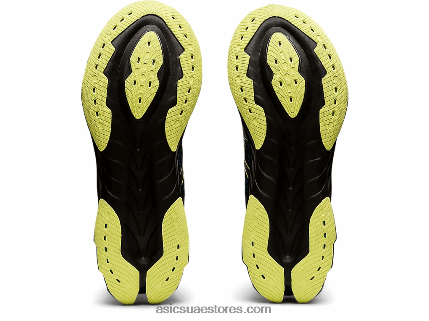 Asics أسود / أصفر توهج انفجار جل كينسي 2N24DJ1680