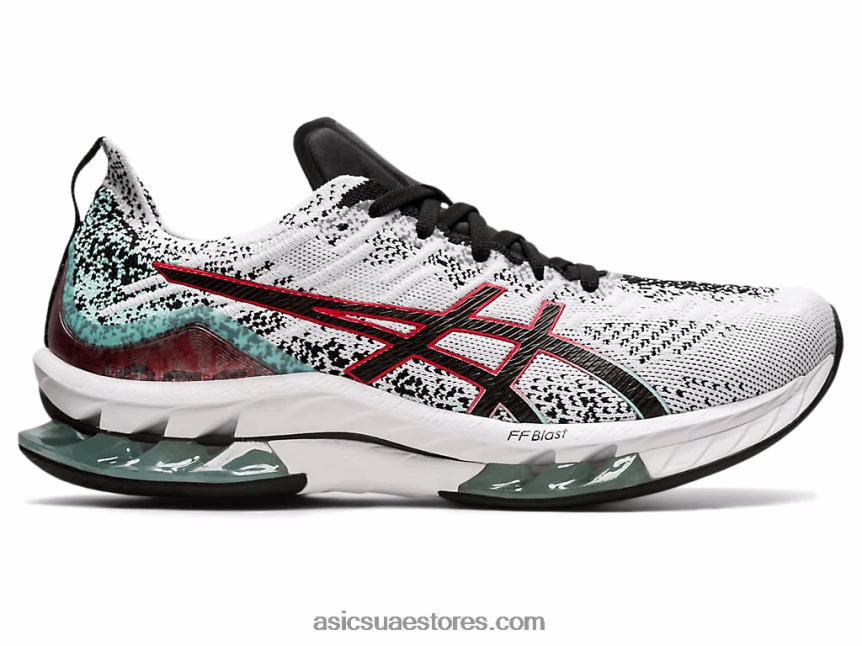 Asics أبيض أسود انفجار جل كينسي 2N24DJ1681