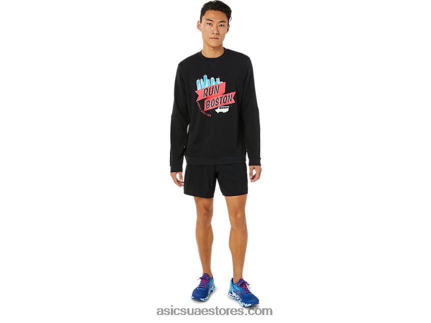 Asics أسود الأداء طاقم بوس الرجال 2N24DJ1702
