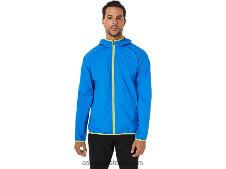 Asics أزرق كهربائي متباعد / تلذذ الجير سترة رجالية للتعبئة 2N24DJ1712