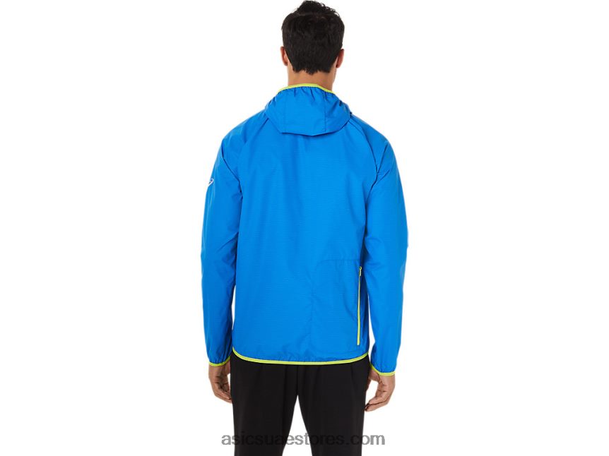 Asics أزرق كهربائي متباعد / تلذذ الجير سترة رجالية للتعبئة 2N24DJ1712