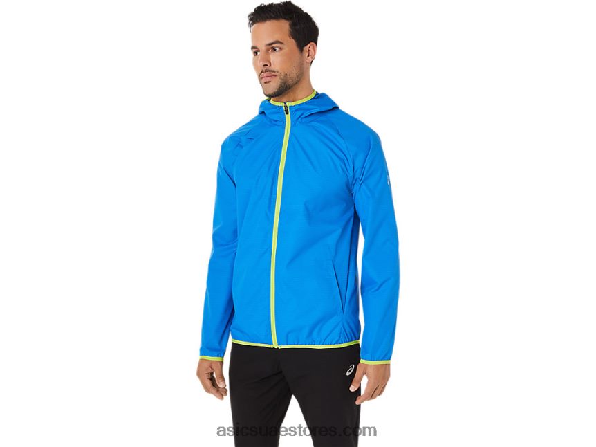 Asics أزرق كهربائي متباعد / تلذذ الجير سترة رجالية للتعبئة 2N24DJ1712
