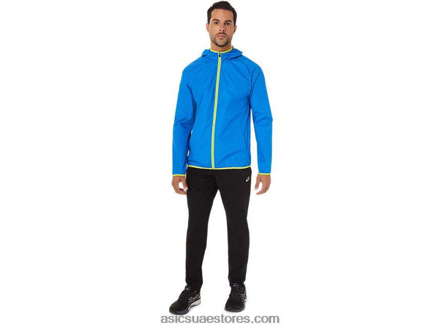 Asics أزرق كهربائي متباعد / تلذذ الجير سترة رجالية للتعبئة 2N24DJ1712