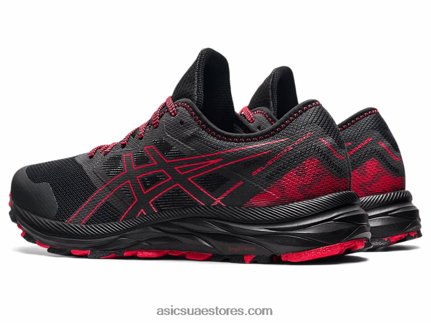 Asics رمادي جرافيت / أحمر كهربائي درب جل مثير 2N24DJ1734